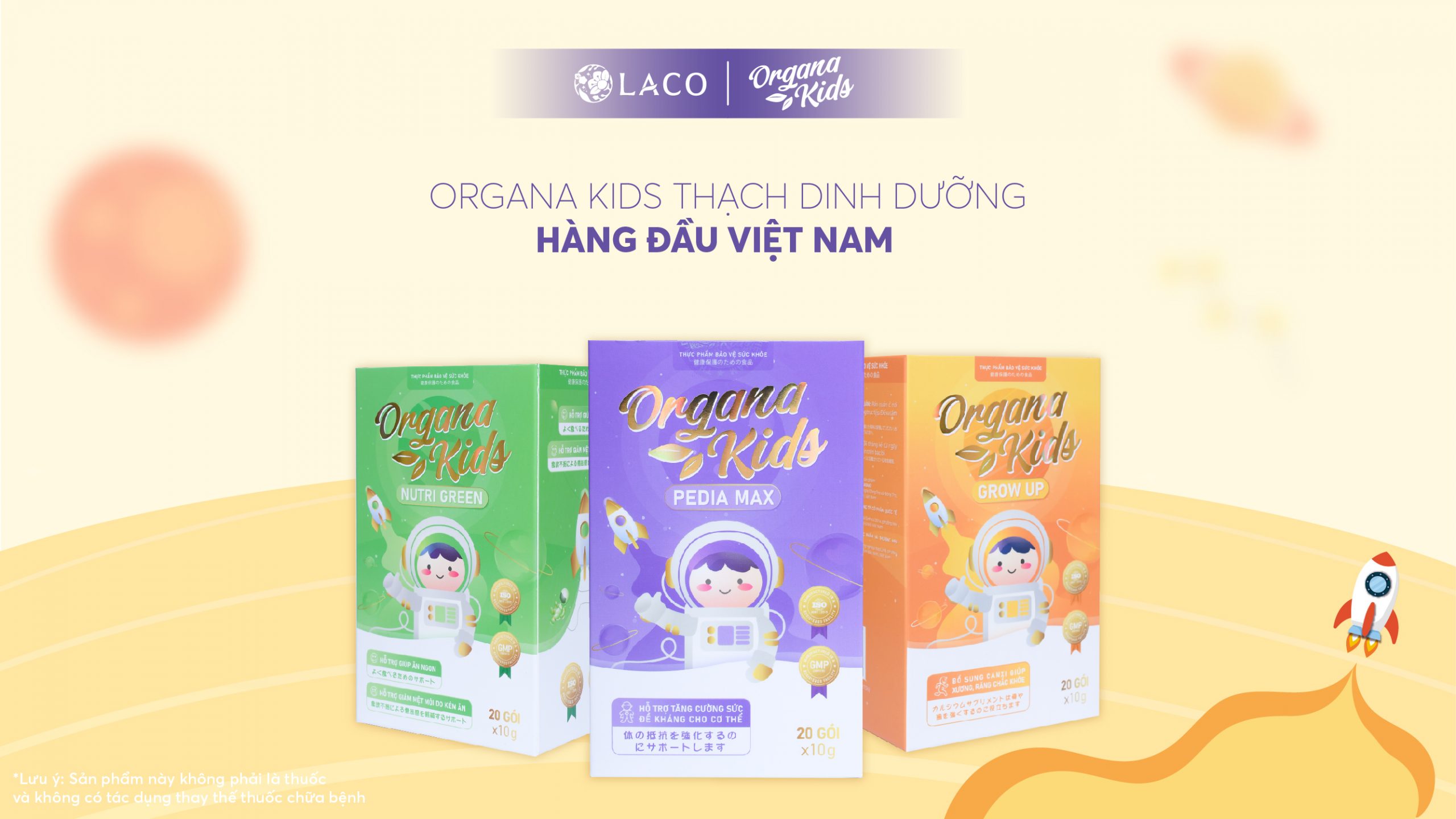 Ra mắt sản phẩm mới Organa Kids – Thạch dinh dưỡng trẻ em